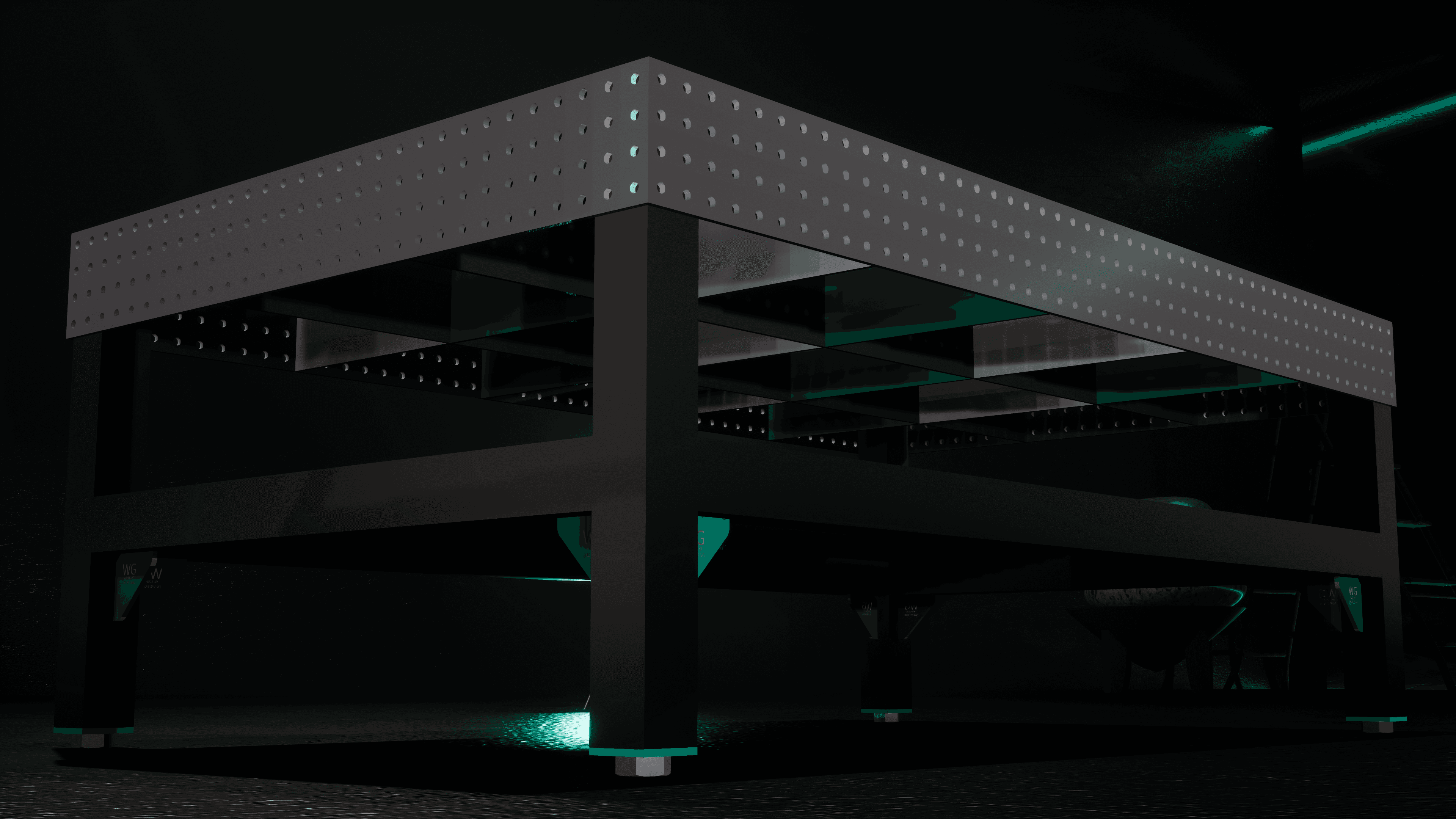 WG-001 welding table plan package hero render