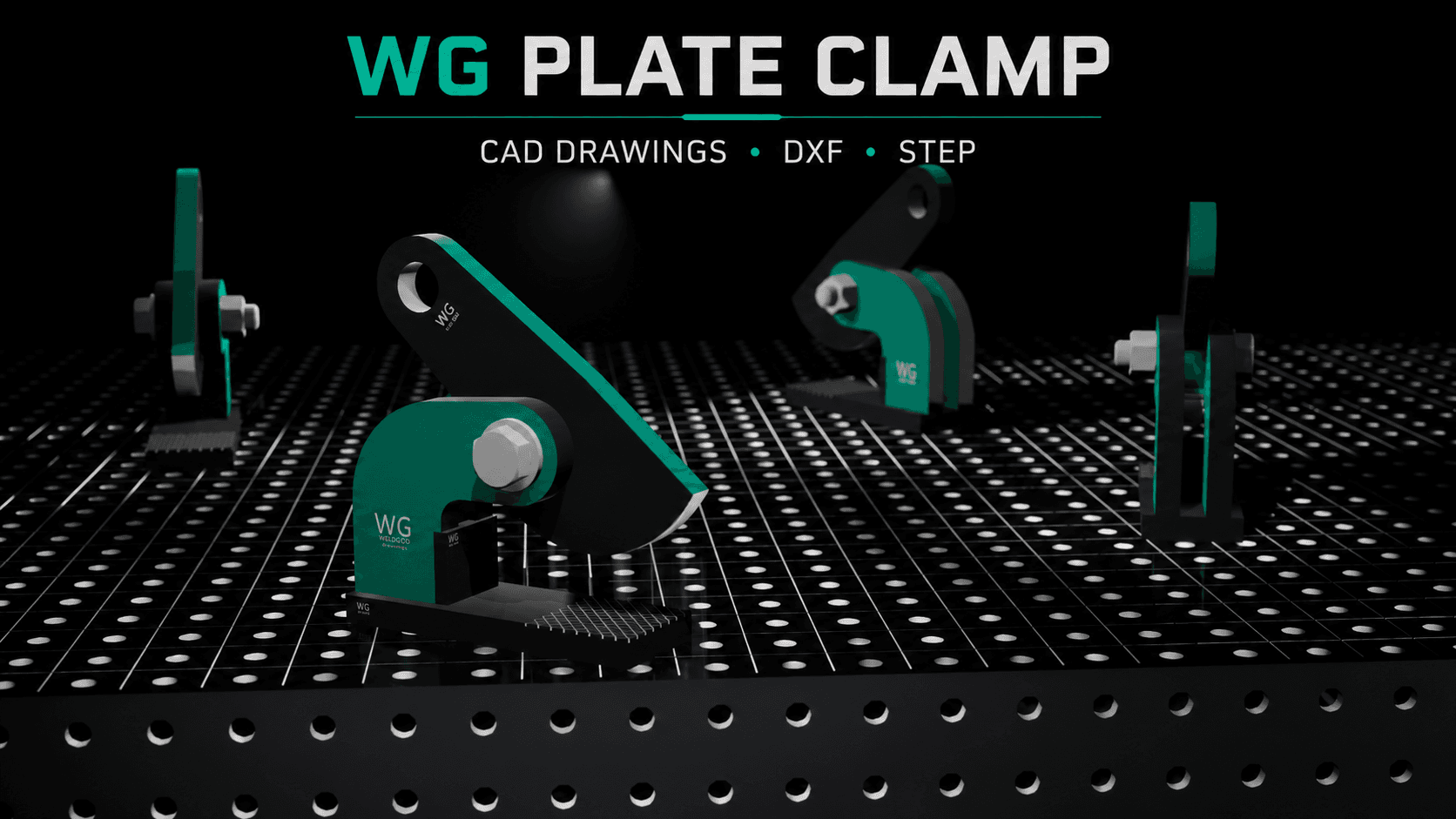 WG-C01 Plate Clamp engineering package hero render